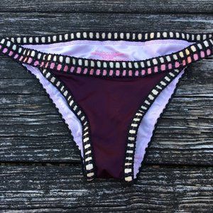 Victoria's Secret Women's Burgundy Bikini Bottom  Size S